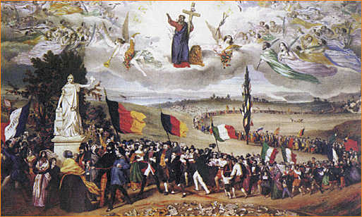 Litografia allegorica di Frdric Sorrire 1848 - Parigi Biblioteca Nazionale